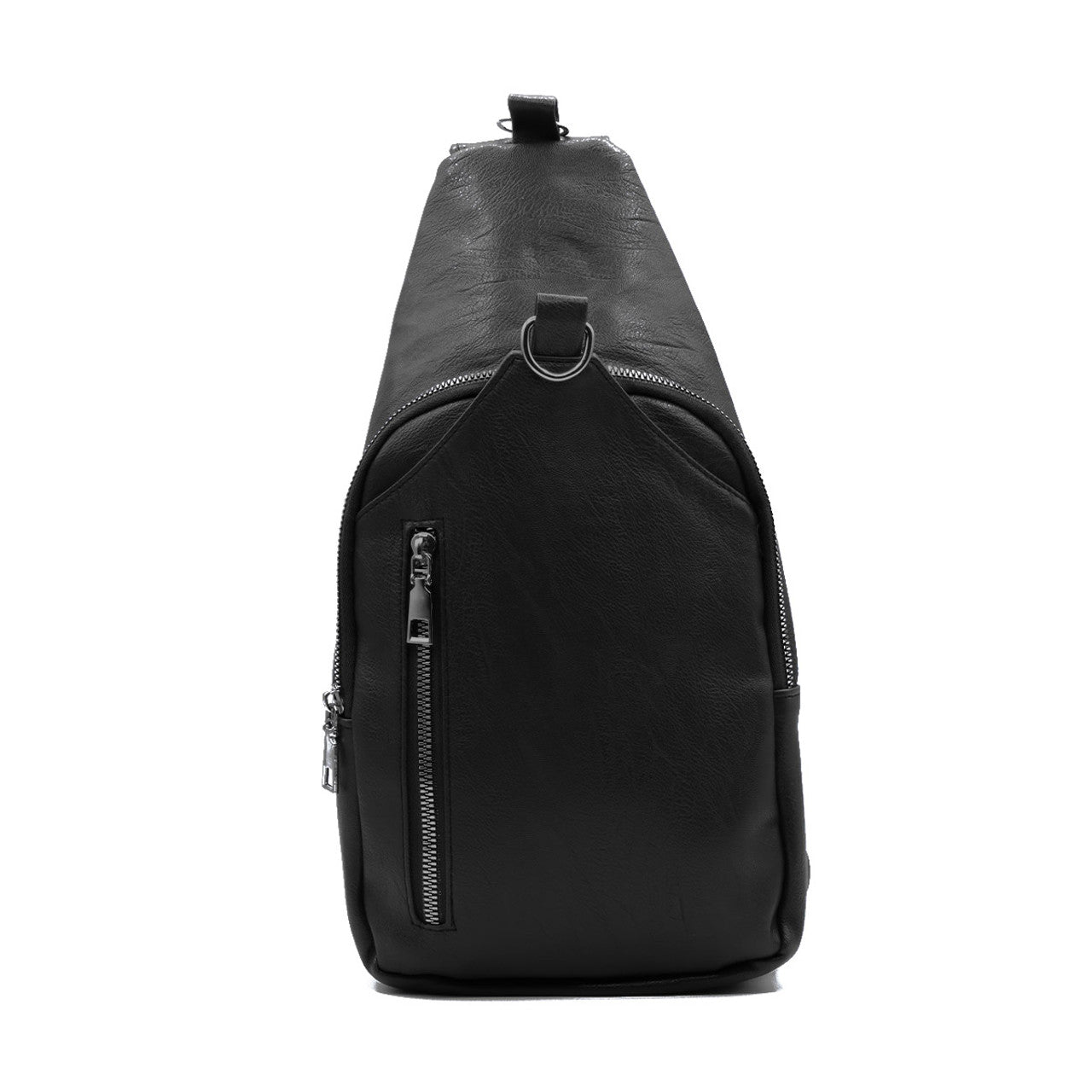 Backpack Crossbody Sling Bag Chest Shoulder Vegan Leather Travel